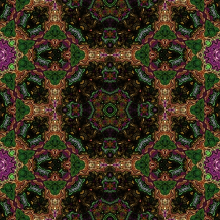 Kaleidoscopic wallpaper seamless loop animationの写真素材