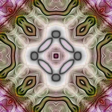 Kaleidoscopic wallpaper seamless loop animationの写真素材