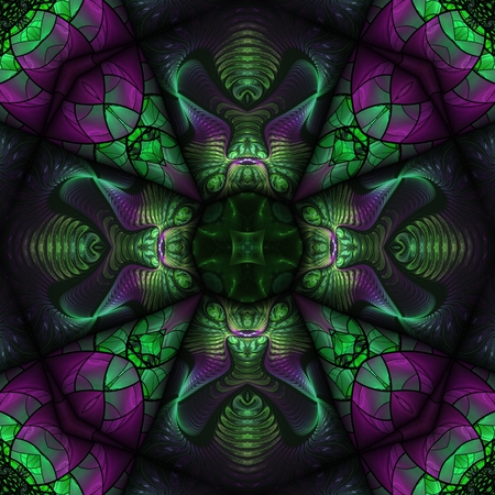 Kaleidoscopic wallpaper seamless loop animationの写真素材