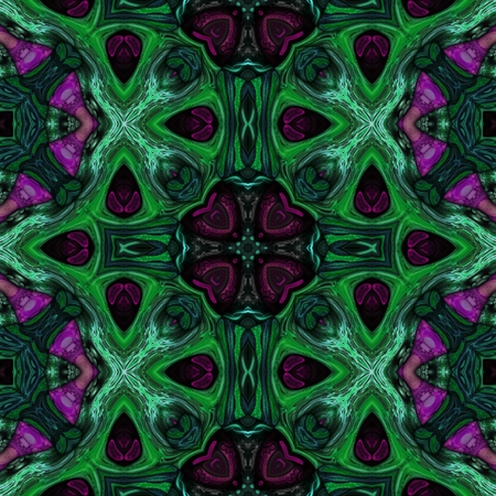 Kaleidoscopic wallpaper seamless loop animationの写真素材
