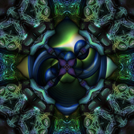 Kaleidoscopic wallpaper seamless loop animationの写真素材