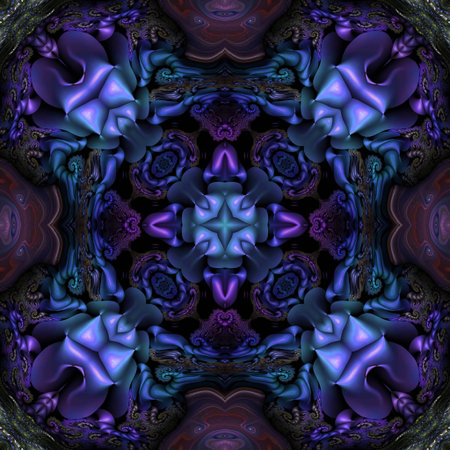 Kaleidoscopic wallpaper seamless loop animationの写真素材