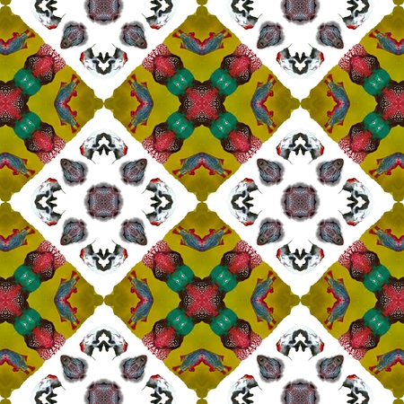 Kaleidoscopic wallpaper seamless loop animationの写真素材