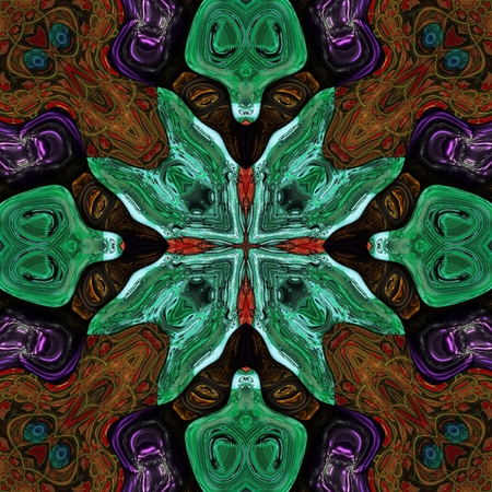 Kaleidoscopic wallpaper seamless loop animationの写真素材