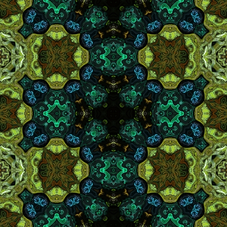 Kaleidoscopic wallpaper seamless loop animationの写真素材