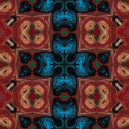 Kaleidoscopic wallpaper seamless loop animationの写真素材