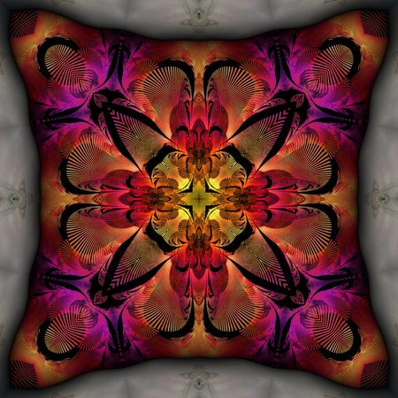 Kaleidoscopic wallpaper seamless loop animationの写真素材
