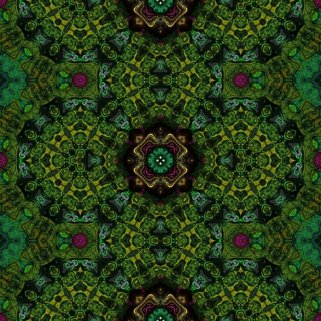 Kaleidoscopic wallpaper seamless loop animationの写真素材