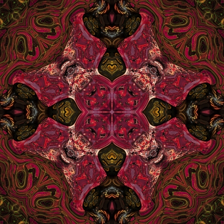 Kaleidoscopic wallpaper seamless loop animationの写真素材