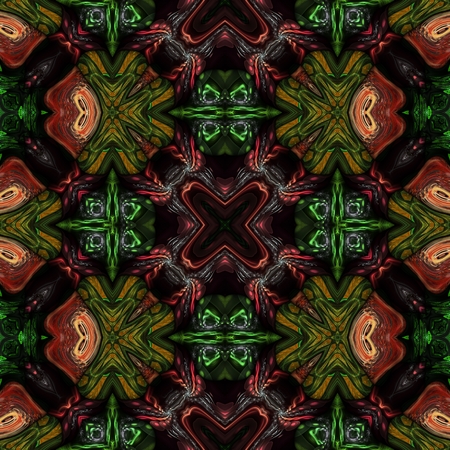 Kaleidoscopic wallpaper seamless loop animationの写真素材