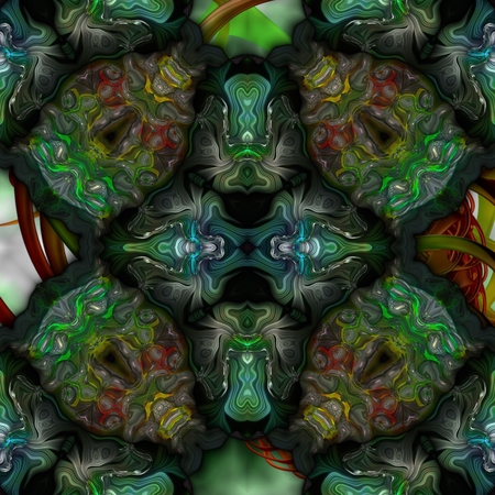 Kaleidoscopic wallpaper seamless loop animationの写真素材