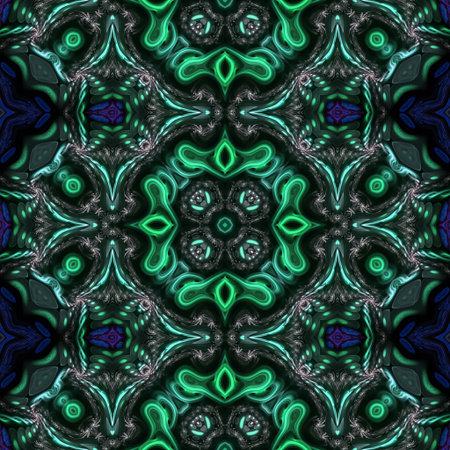 Kaleidoscopic wallpaper seamless loop animationの写真素材