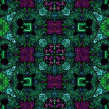 Kaleidoscopic wallpaper seamless loop animationの写真素材