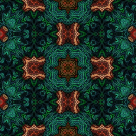 Kaleidoscopic wallpaper seamless loop animationの写真素材