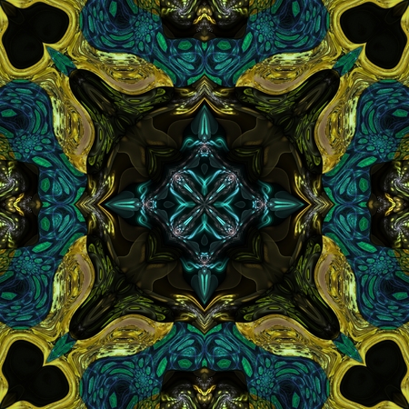 Kaleidoscopic wallpaper seamless loop animationの写真素材