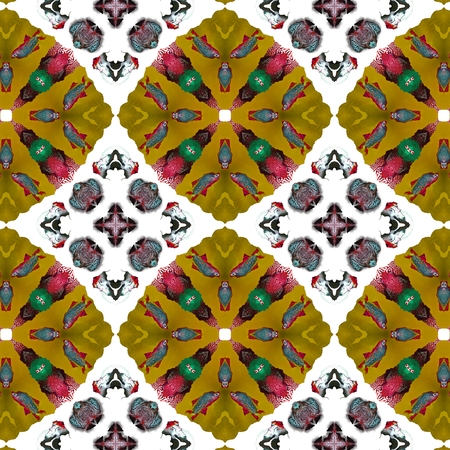 Kaleidoscopic wallpaper seamless loop animationの写真素材