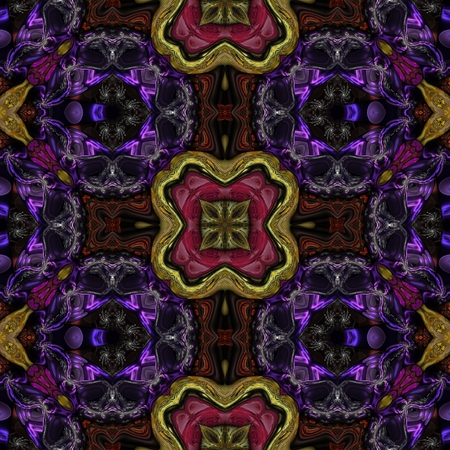 Kaleidoscopic wallpaper seamless loop animationの写真素材