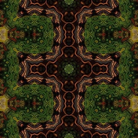 Kaleidoscopic wallpaper seamless loop animationの写真素材