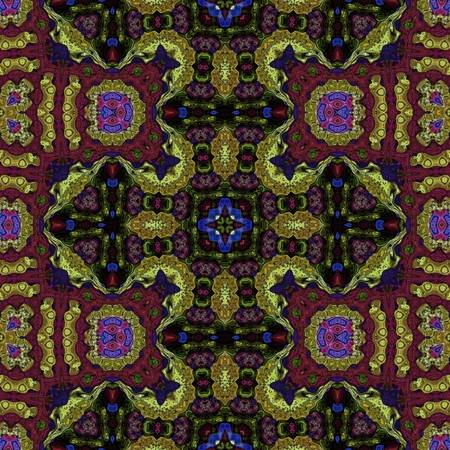 Kaleidoscopic wallpaper seamless loop animationの写真素材