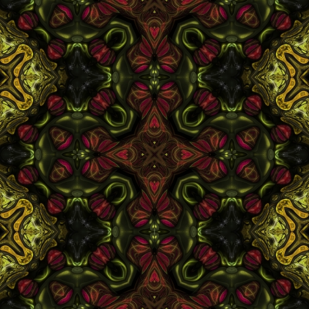 Kaleidoscopic wallpaper seamless loop animationの写真素材