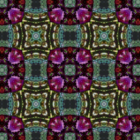 Kaleidoscopic wallpaper tiles