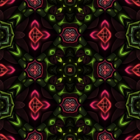 Kaleidoscopic wallpaper seamless loop animationの写真素材
