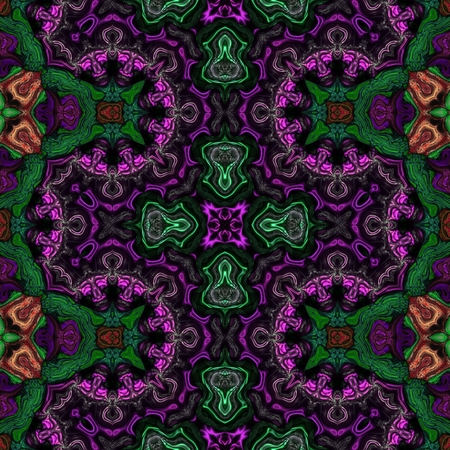 Kaleidoscopic wallpaper seamless loop animationの写真素材