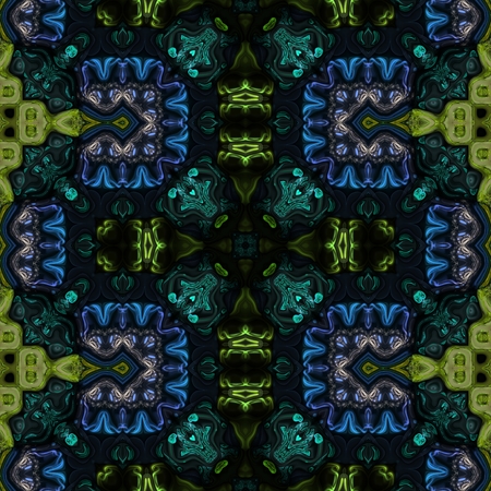 Kaleidoscopic wallpaper seamless loop animationの写真素材