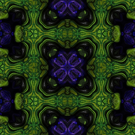 Kaleidoscopic wallpaper seamless loop animationの写真素材
