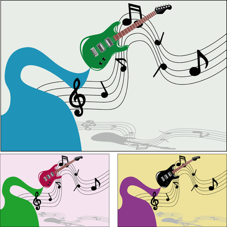 music of the guitarのイラスト素材
