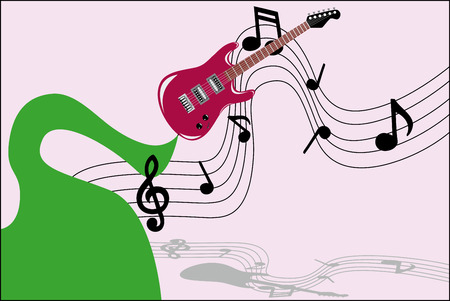 music guitarのイラスト素材