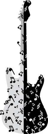 abstract guitarのイラスト素材