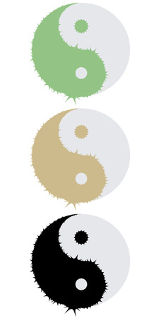 yin and yangのイラスト素材