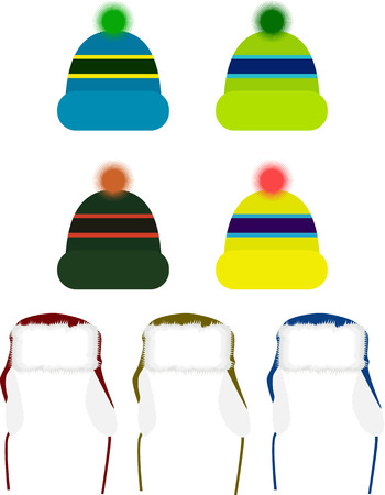 fashionable hatsのイラスト素材