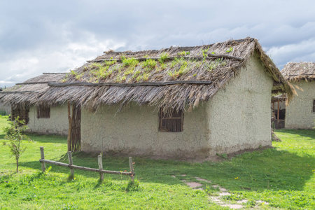 Ancient Hut, once a time our ancestors used to live inの写真素材