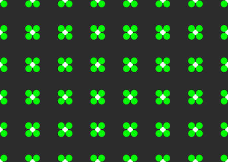 Vector abstract geometric seamless pattern. Seamless vector pattern for background. Ornament abstract flowers. Black, green and white color. Background for modern minimalistic designのイラスト素材