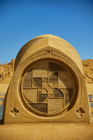 Sondervig, Denmark, June, 2022: International Sand Sculpture Festivalのeditorial素材