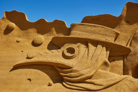 Sondervig, Denmark, June, 2022: International Sand Sculpture Festivalのeditorial素材