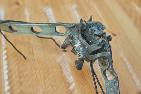 piece of drone that blew up a tankの写真素材