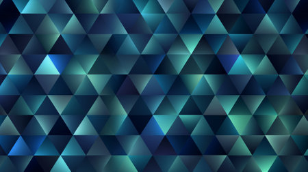 Abstract Triangle Geometrical Background. Vector illustration. Blue, green colorsの素材