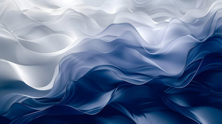 abstract blue background with smooth lines in it, like waves on waterの素材