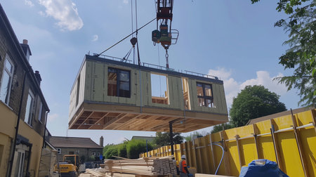 Construction of a new houseの素材