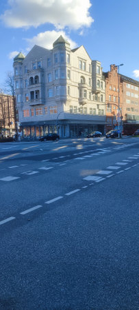 Highway in the center of St.Petersburg, Russiaの写真素材