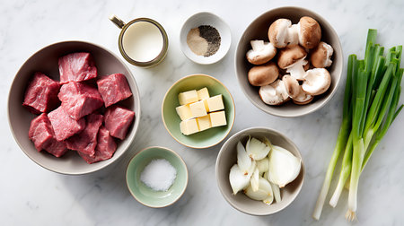 Ingredients for a shabu, shabu or shabu soupの素材