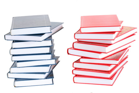 Books isolated on white backgroundの写真素材