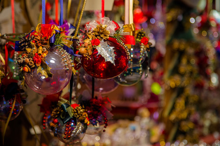 Christmas Market in Italyの写真素材