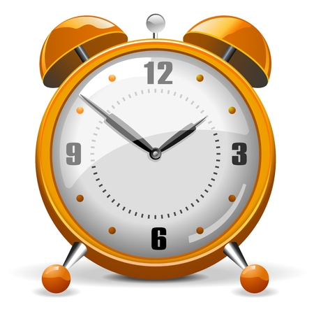 Orange Alarm Clockのイラスト素材