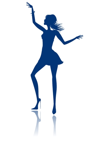 Dancing girlのイラスト素材