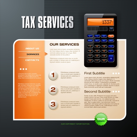 Tax Servicesのイラスト素材