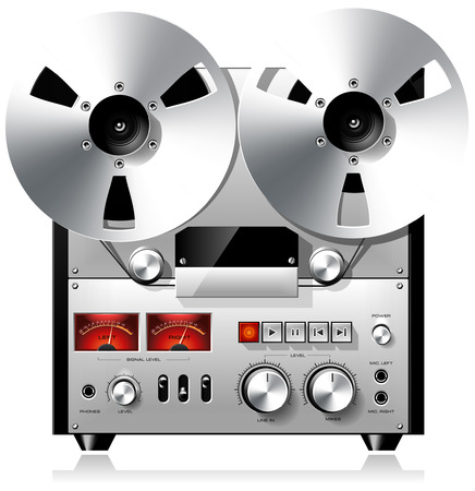 Reel to Reel Recorder Deckのイラスト素材